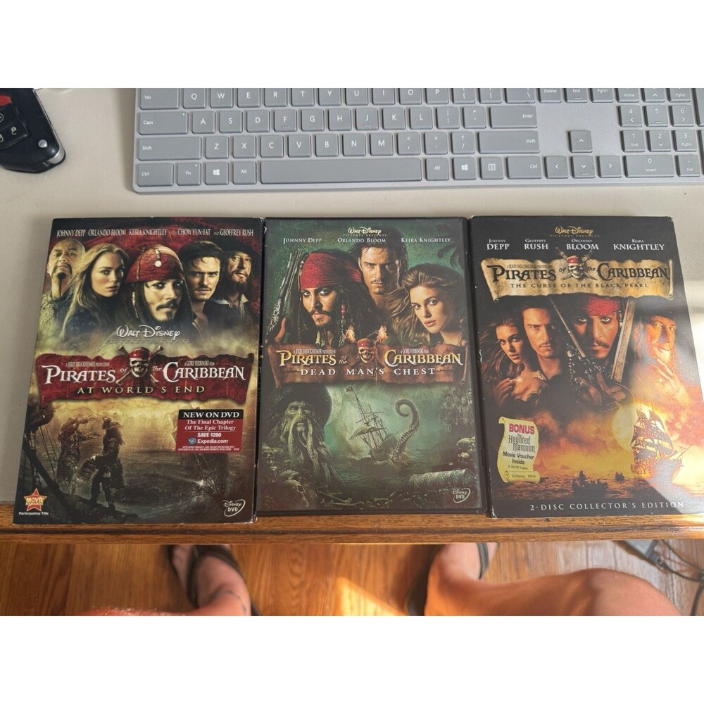 Pirates of the Caribbean: DVD Movie Collection 1-3 Set